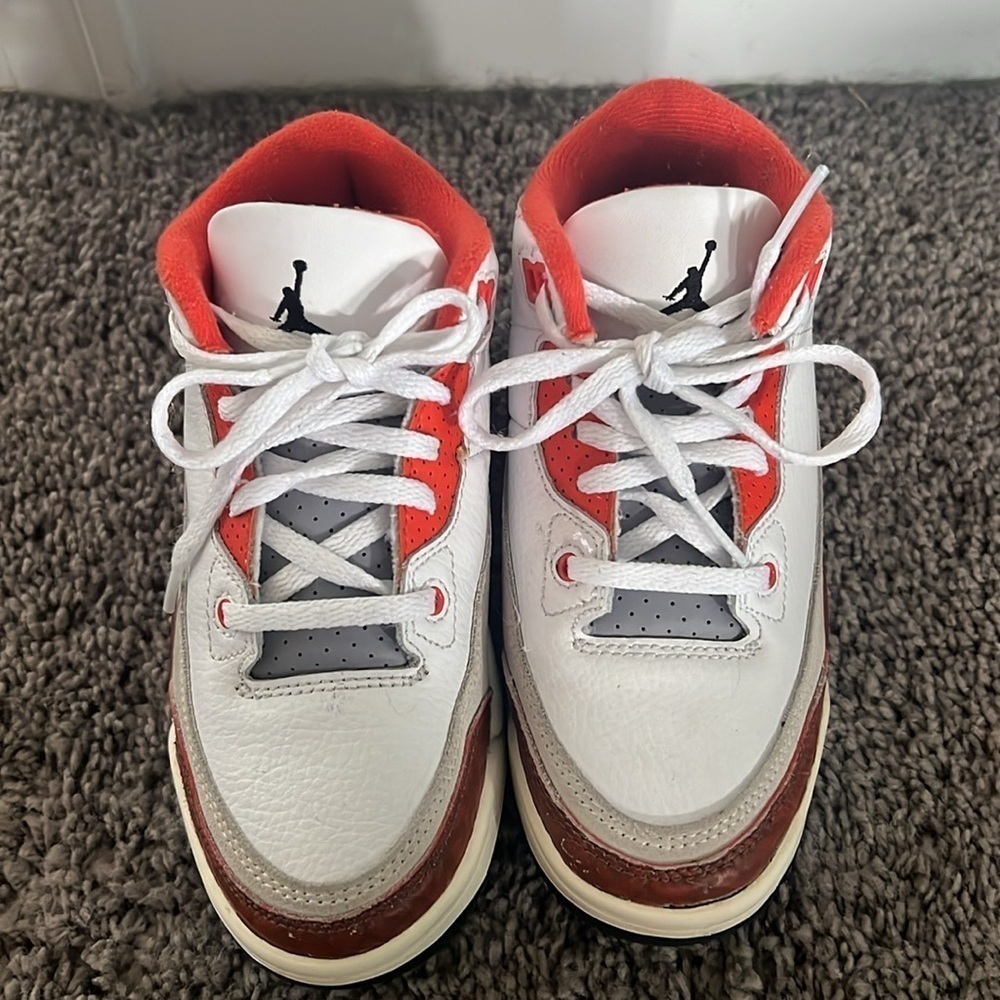 Jordan Retro 3 Size 12 DV7027-108 Mars Stone Sneakers - Picture 2 of 6